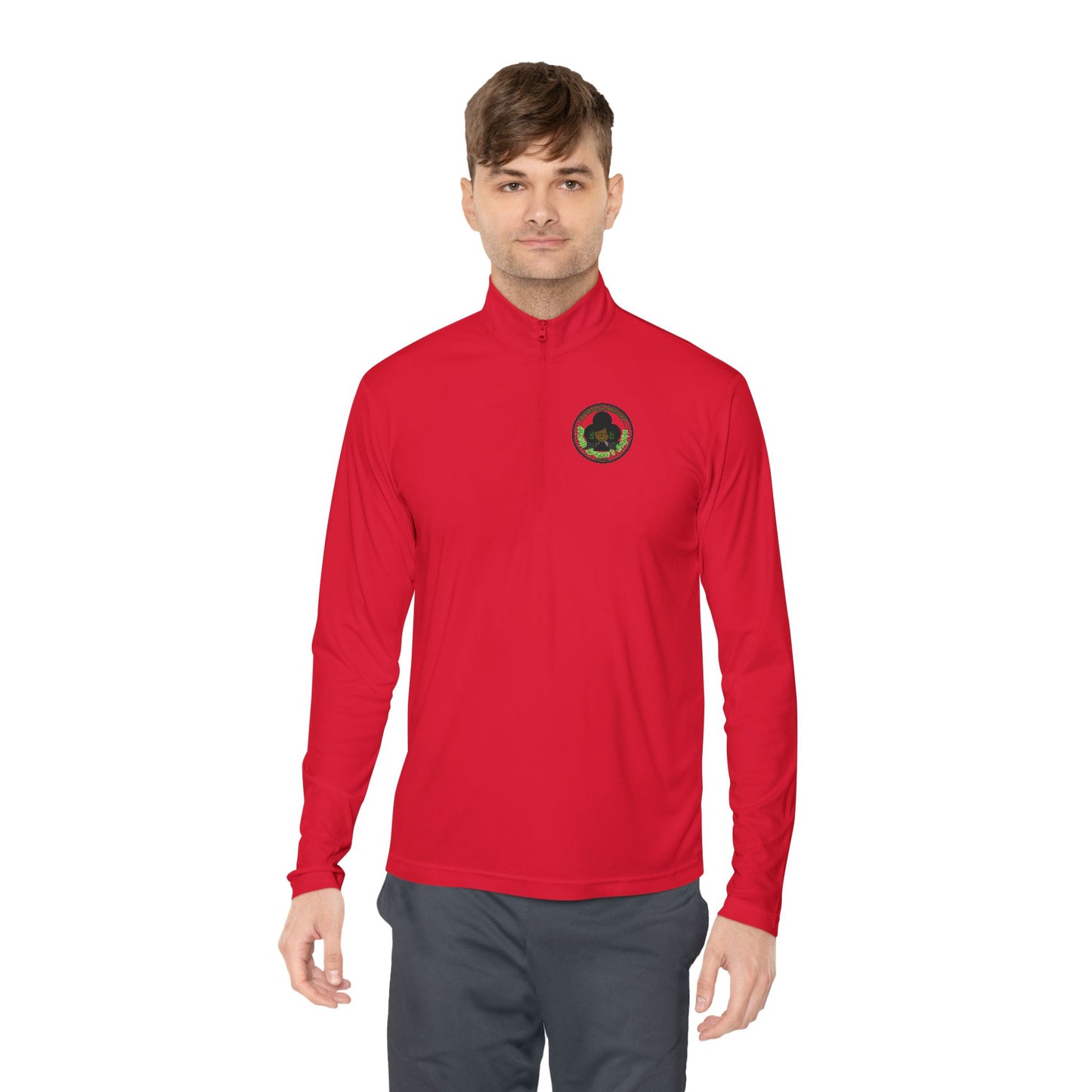 HLE Unisex Quarter-Zip Pullover - Motivational Activewear for Go-Getters