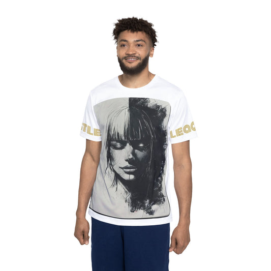 Camiseta deportiva artística para hombre de HLE: diseño gráfico llamativo para un estilo de vida activo
