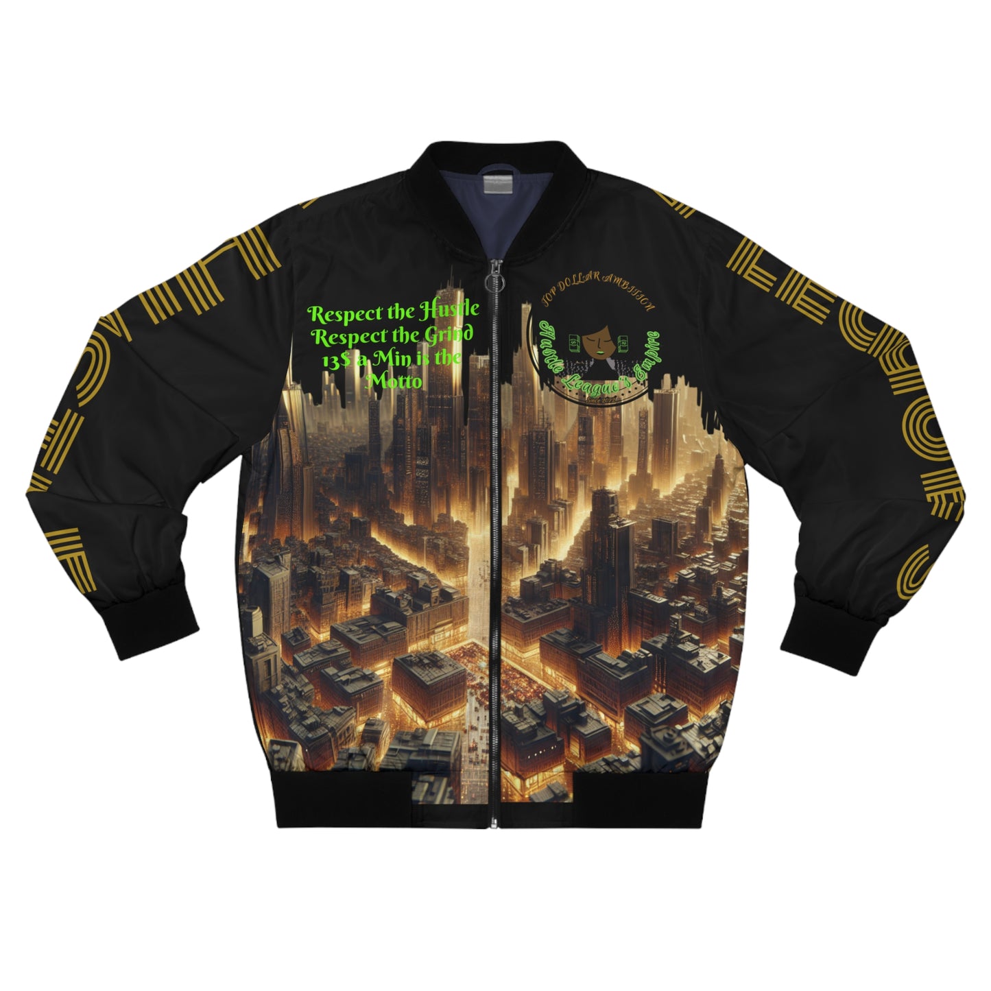 Black HLE Bomber Jacket - Cafe Design