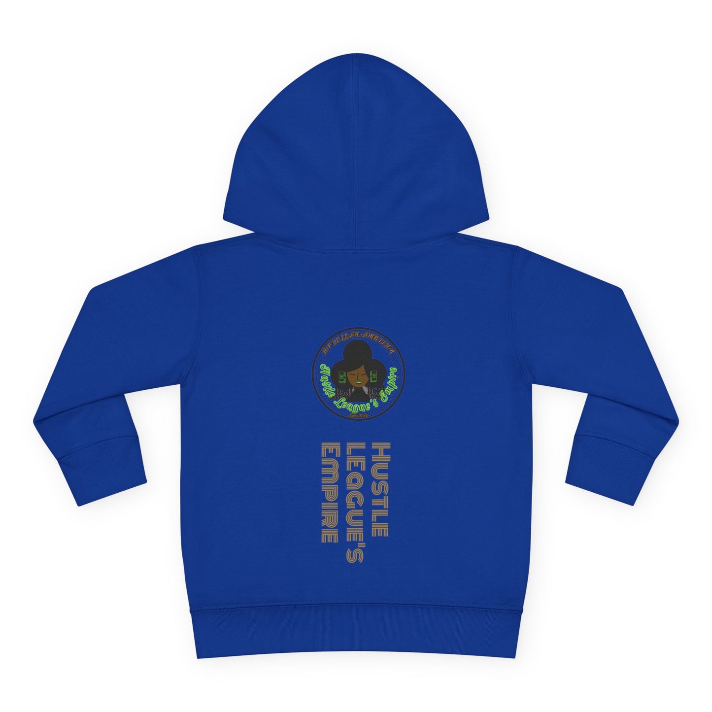 Cute Bear Toddler Hoodie - Cozy Fleece Pullover with 'Hustle' Design