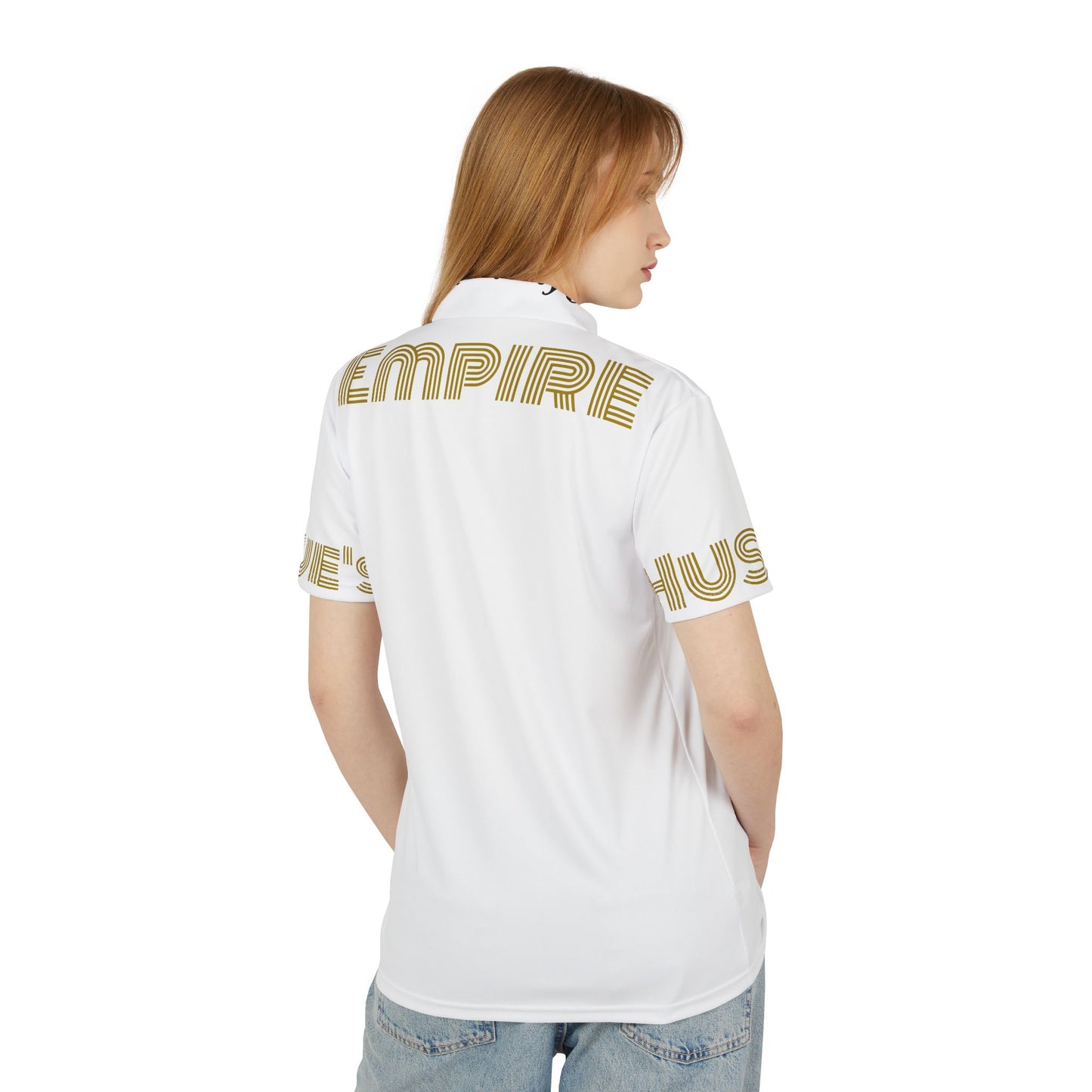 HLE Unisex Polo Shirt - 'Hustle' Graphic Design