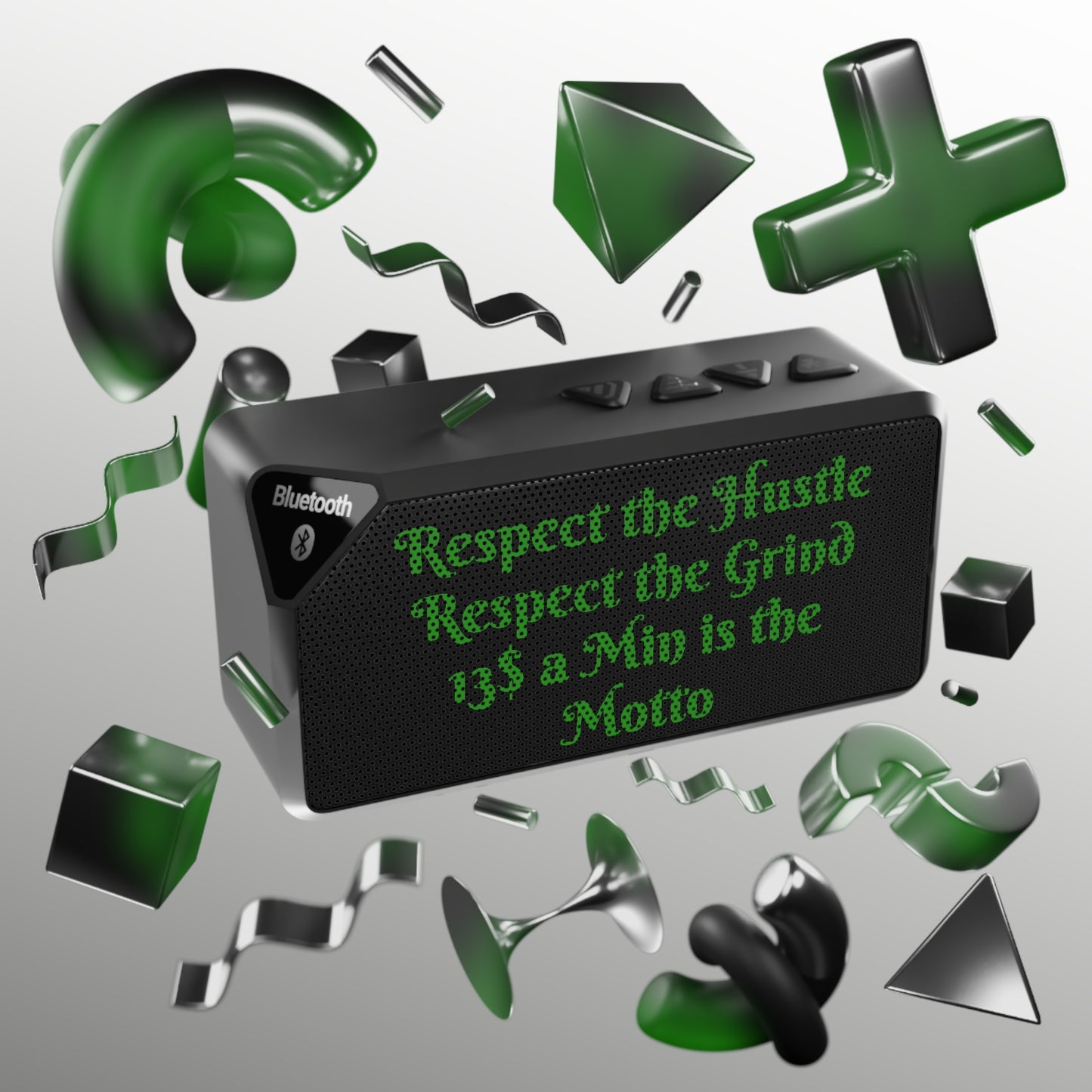 Jabba Bluetooth Speaker - Motivational Sound System for Hustlers with Grind Motto