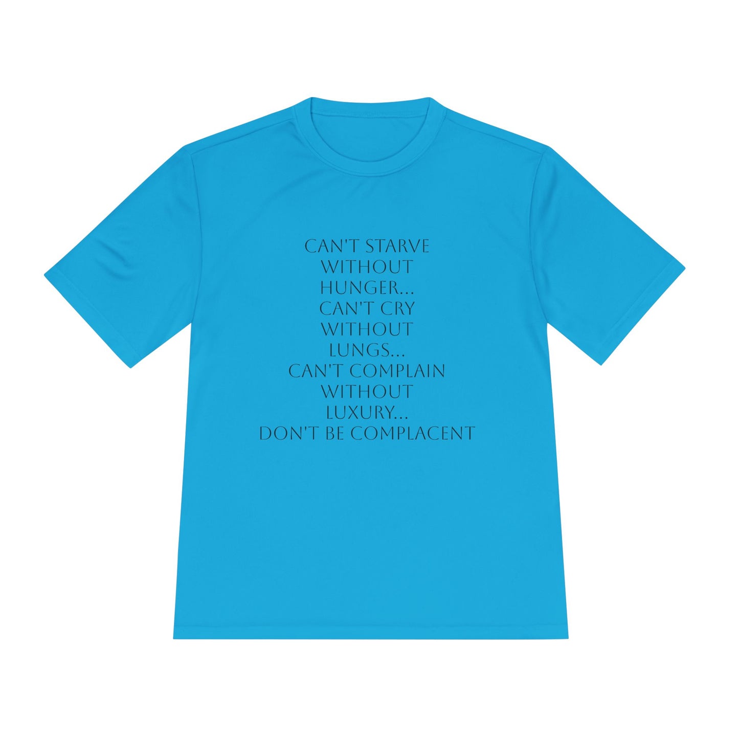 Camiseta unisex absorbente de humedad HLE - Camiseta con cita inspiradora