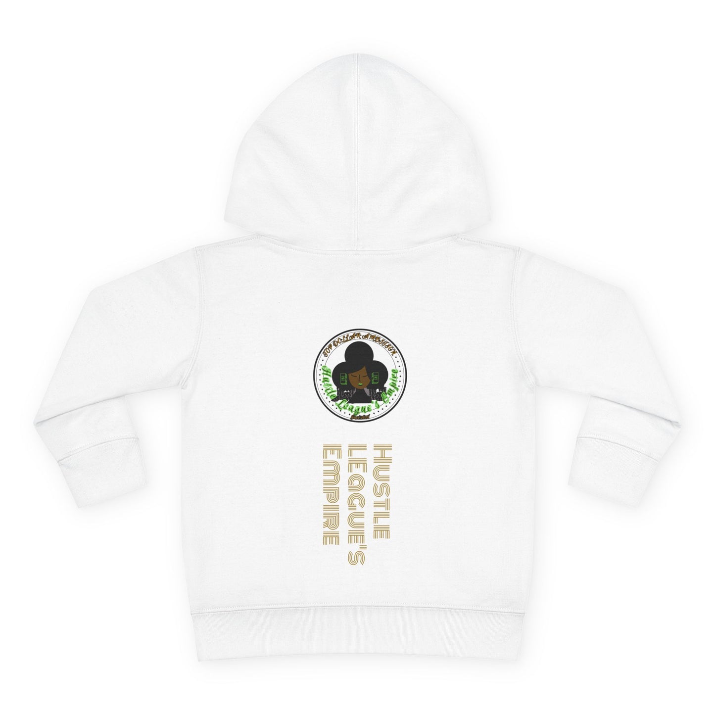 Cute Bear Toddler Hoodie - Cozy Fleece Pullover with 'Hustle' Design