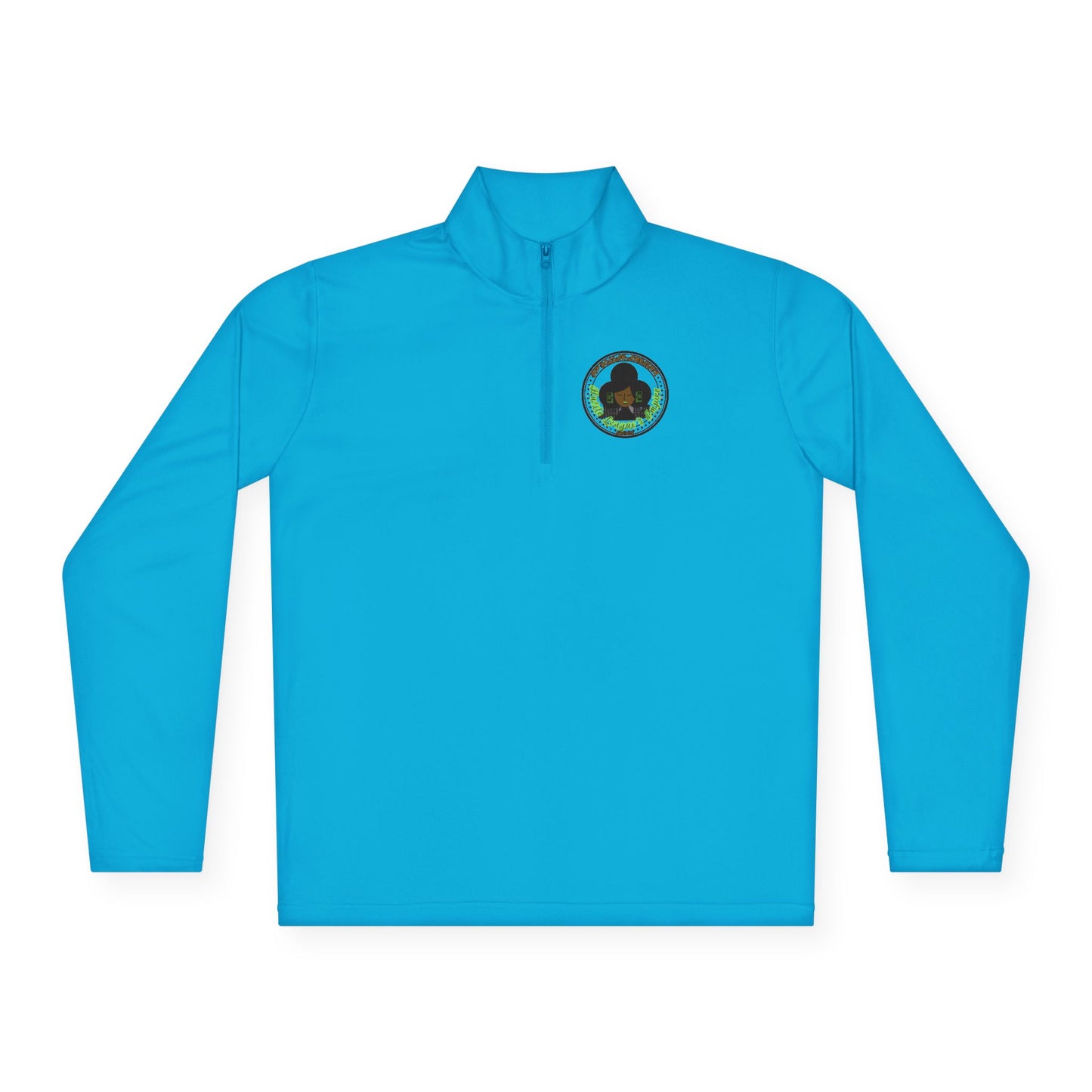 Unisex Quarter-Zip Pullover - Hustle Empire with Motivational Quotes