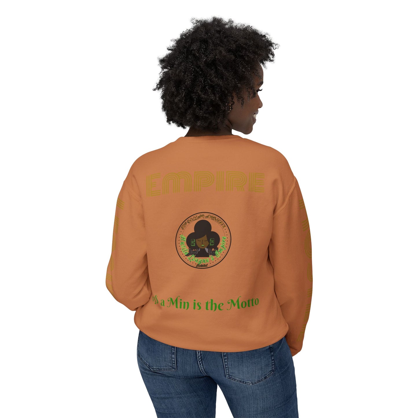 Sudadera unisex ligera con cuello redondo de HLE: de iniciar incendios a construir imperios