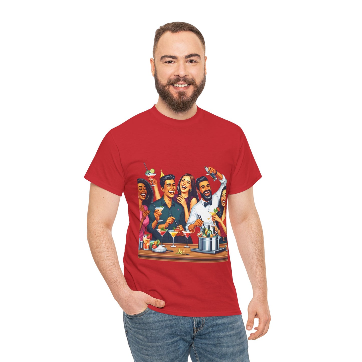 Hustle League Unisex Heavy Cotton Tee - Celebrate Friendship & Fun Nights Out