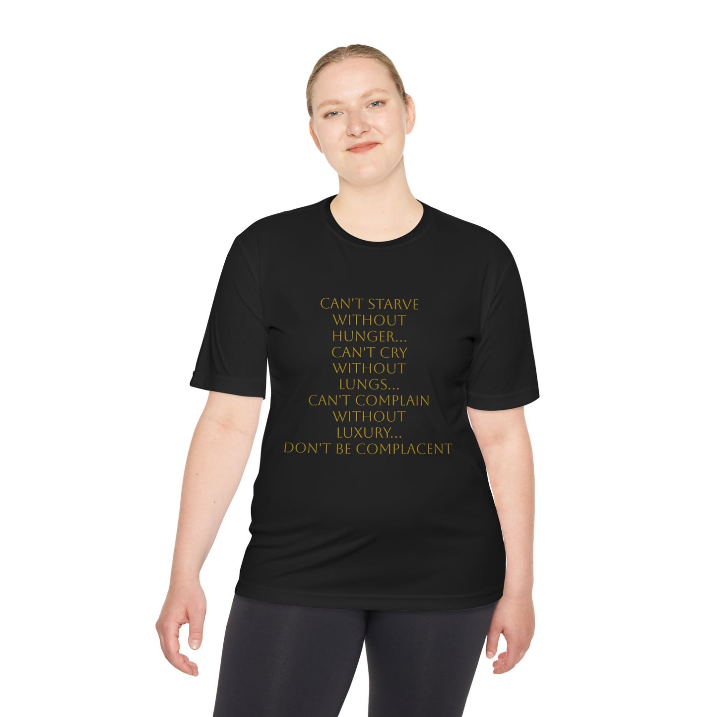 Camiseta unisex absorbente de humedad HLE - Camiseta con cita inspiradora