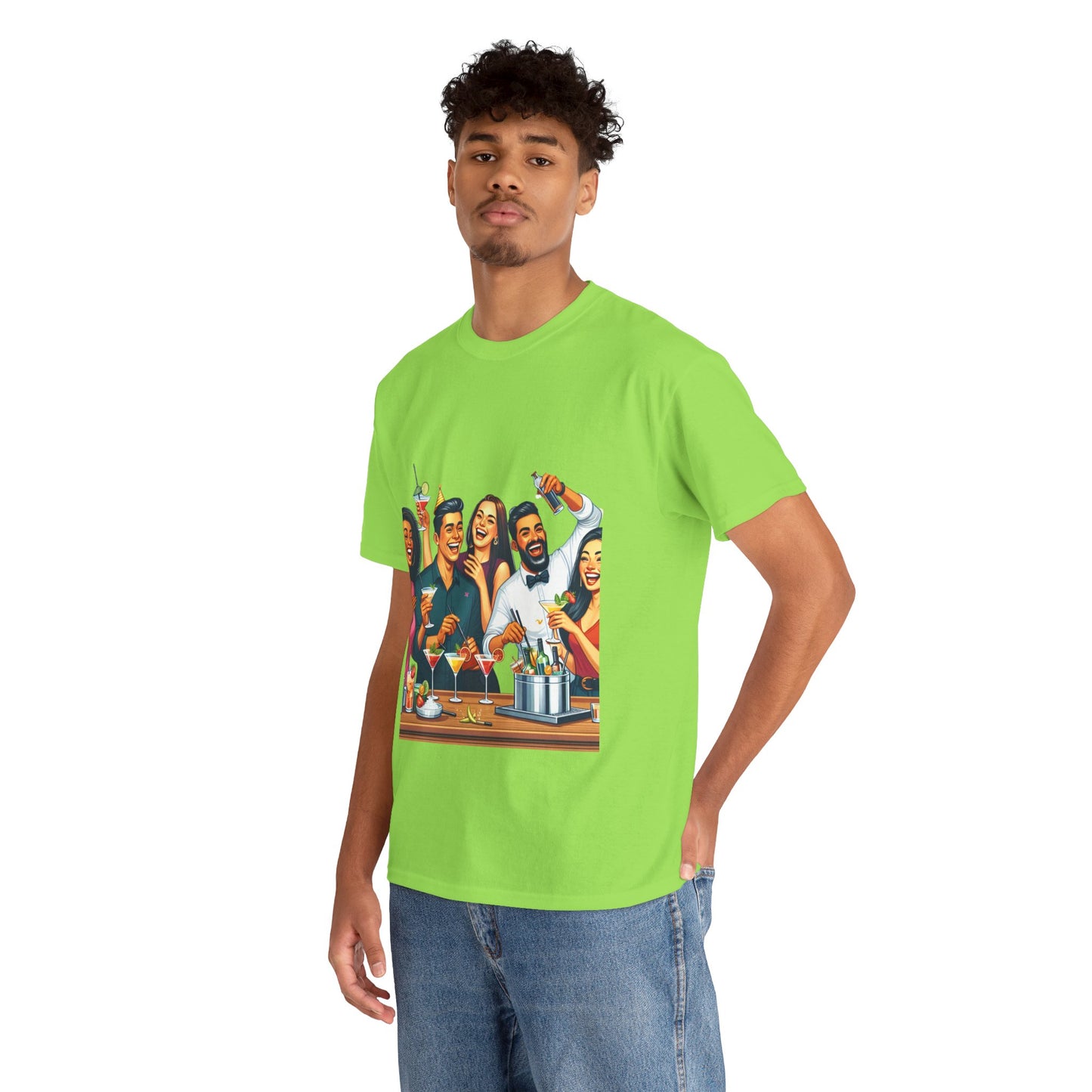 Hustle League Unisex Heavy Cotton Tee - Celebrate Friendship & Fun Nights Out