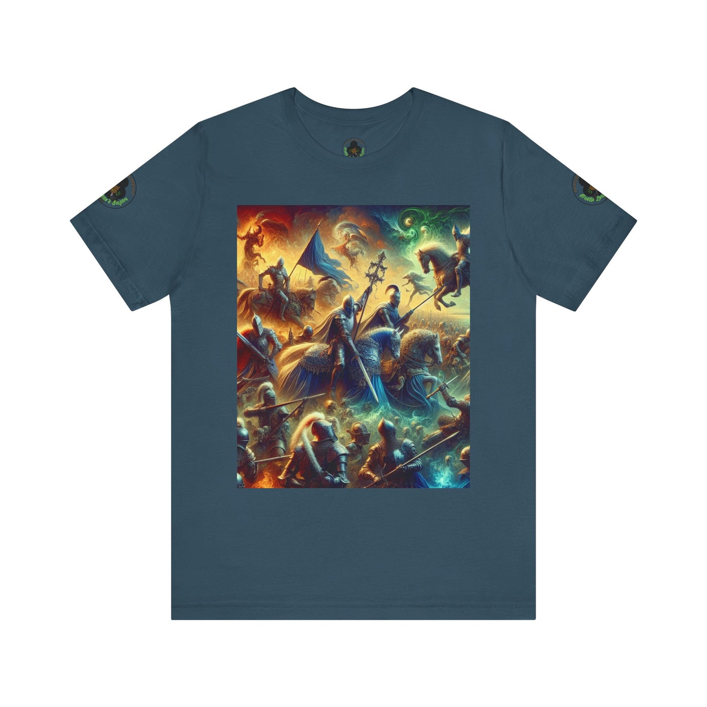 Camiseta unisex Epic HLE: gráfico llamativo en la parte delantera y motivación en la espalda