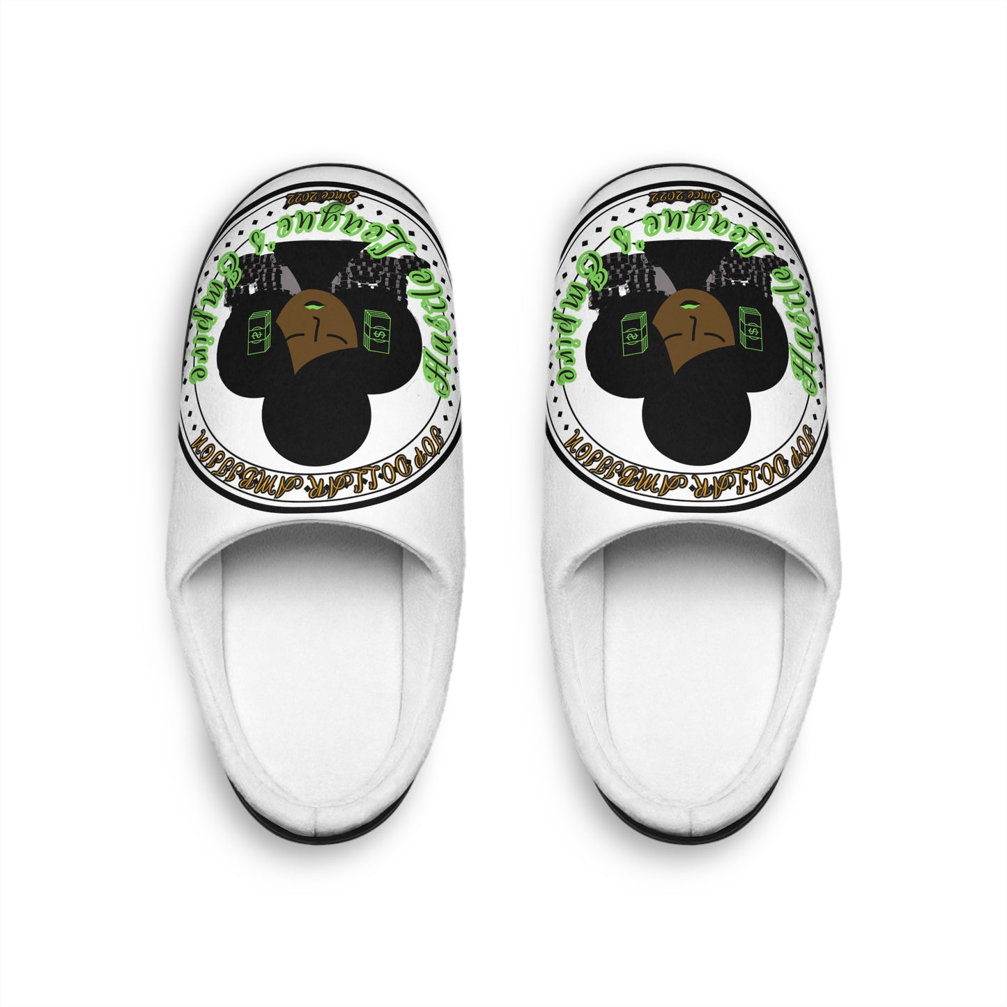 HLE Men's Indoor Slippers - Hustle & Relax Design
