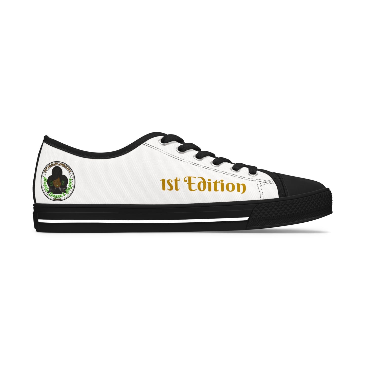 White/Gray Women Low Top Sneakers - &Respect the Hustle Design