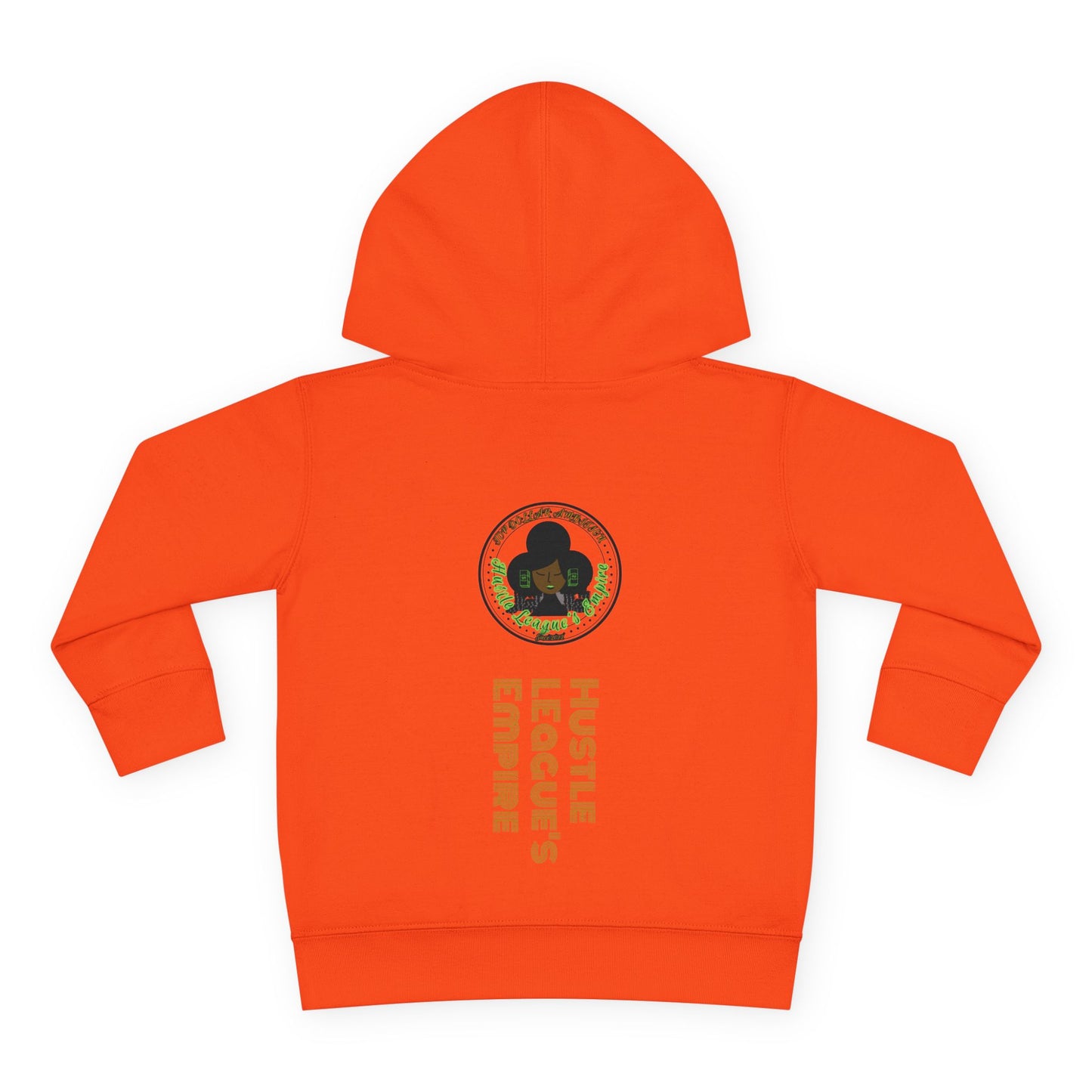 Cute Bear Toddler Hoodie - Cozy Fleece Pullover with 'Hustle' Design