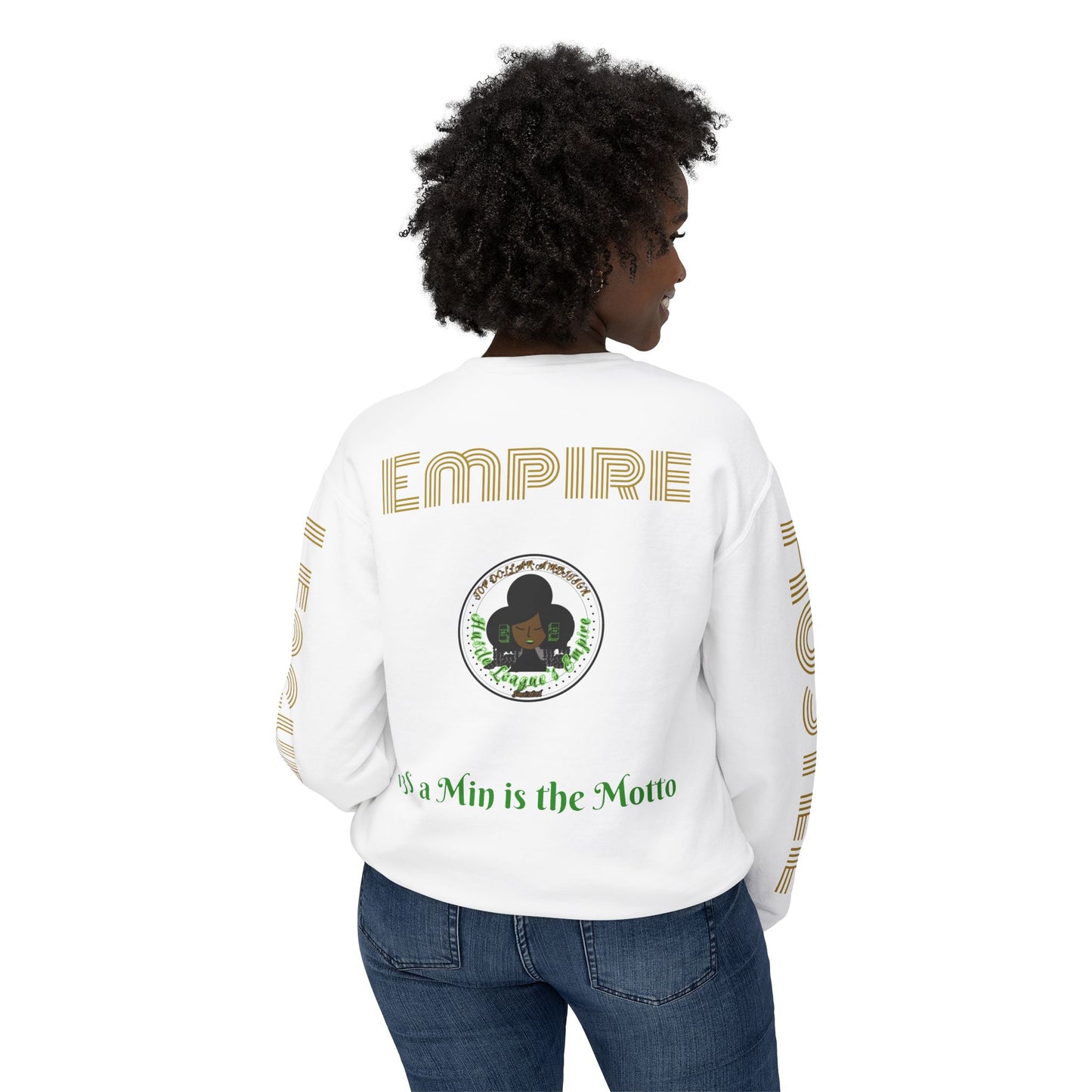 Sudadera unisex ligera con cuello redondo de HLE: de iniciar incendios a construir imperios