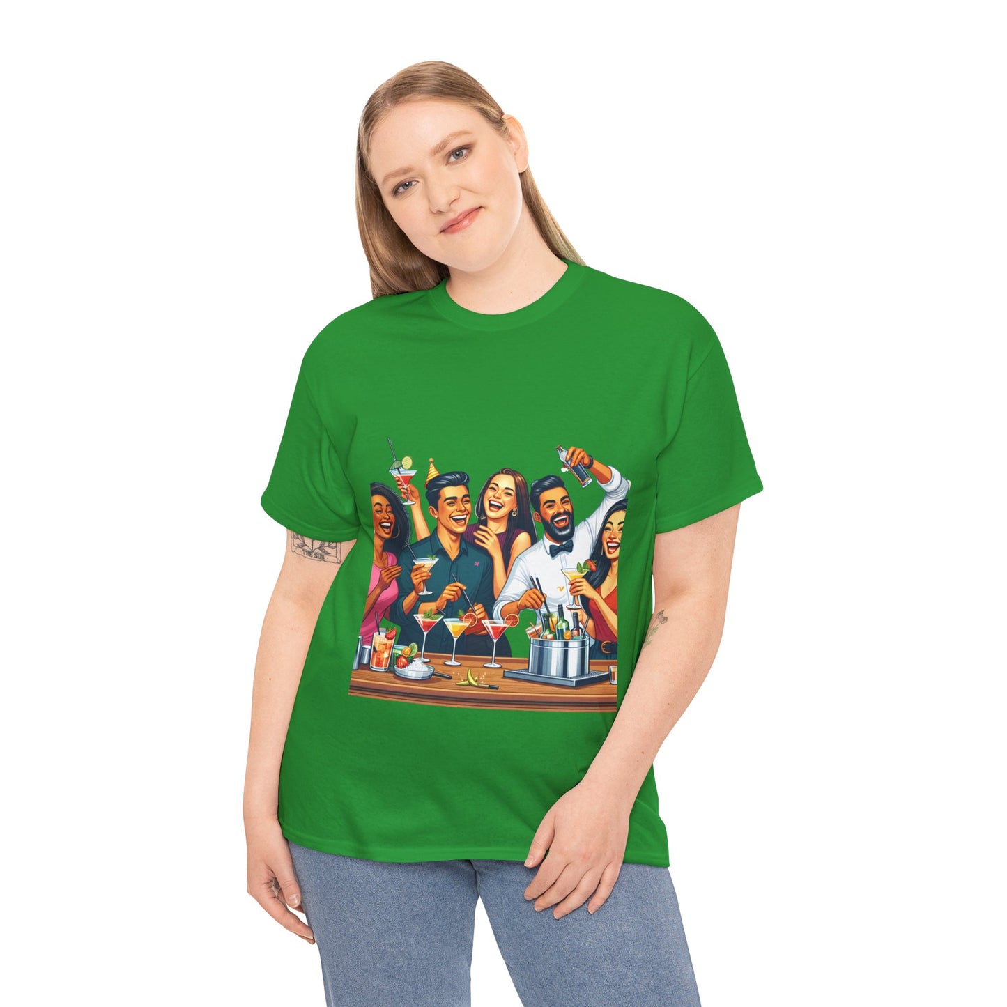 Hustle League Unisex Heavy Cotton Tee - Celebrate Friendship & Fun Nights Out