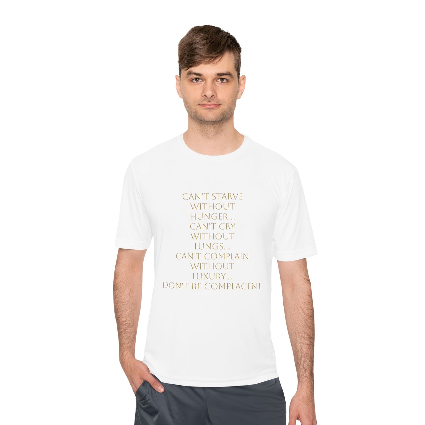 Camiseta unisex absorbente de humedad HLE - Camiseta con cita inspiradora