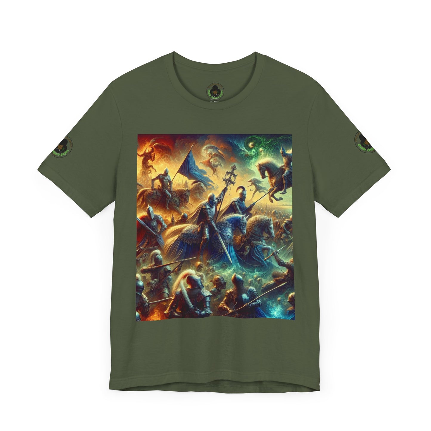 Camiseta unisex Epic HLE: gráfico llamativo en la parte delantera y motivación en la espalda