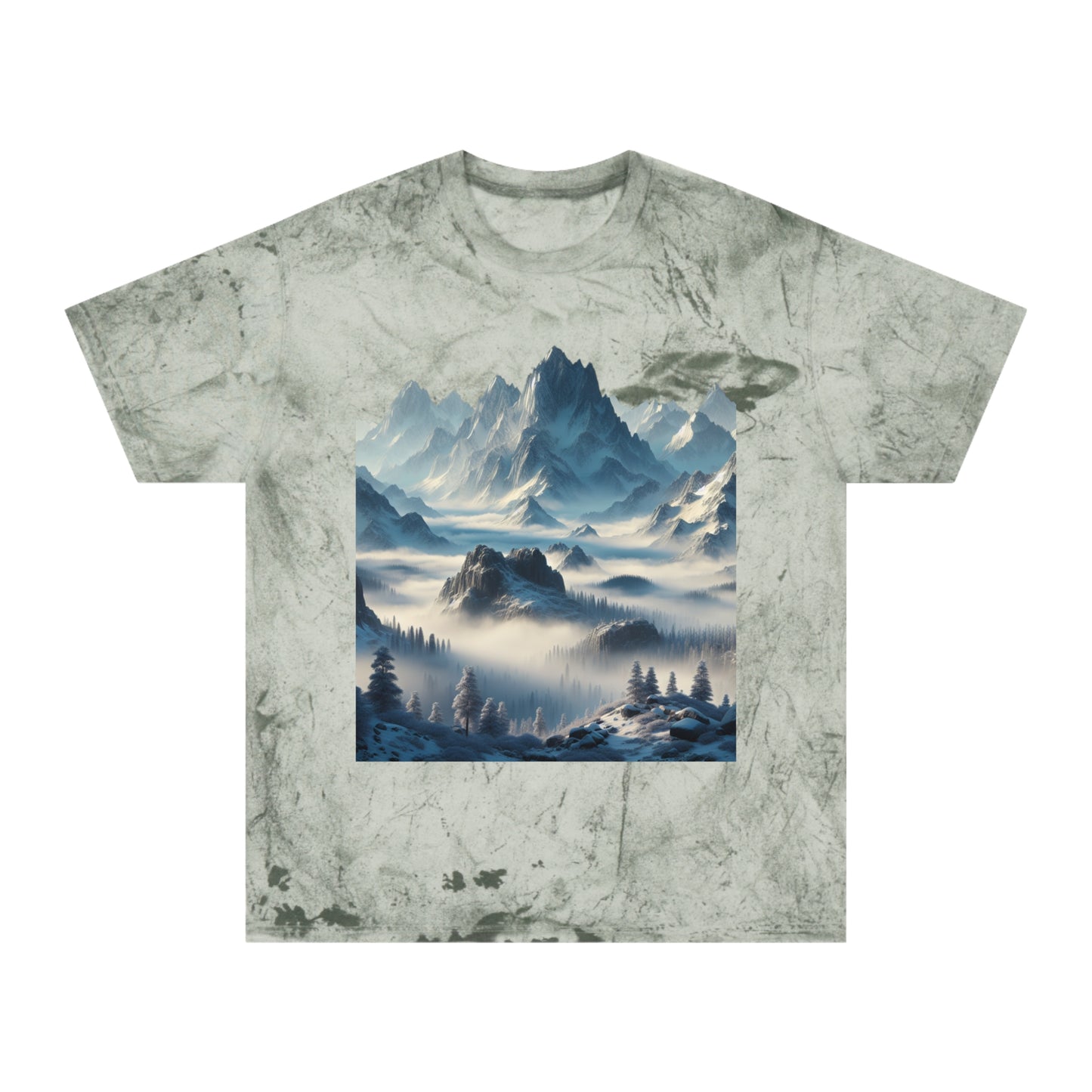 Camiseta unisex con vista a la montaña colorida: perfecta para los amantes de la naturaleza
