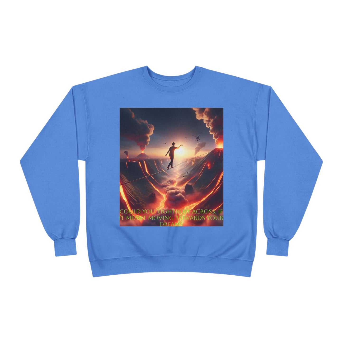 Hustle League's Empire Unisex EcoSmart Crewneck Sweatshirt - Motivational Vintage Style
