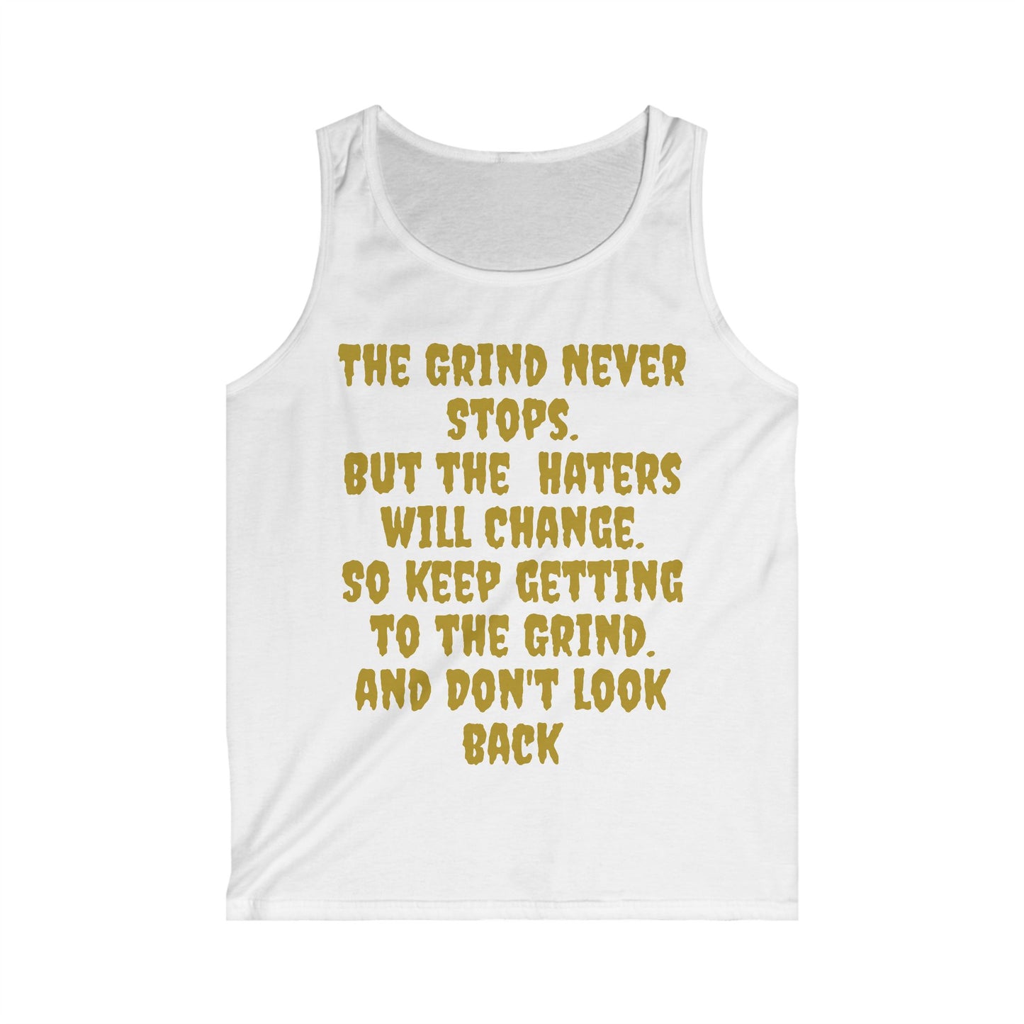 Motivational Hustle Men's Tank Top - The Grind Never Stops