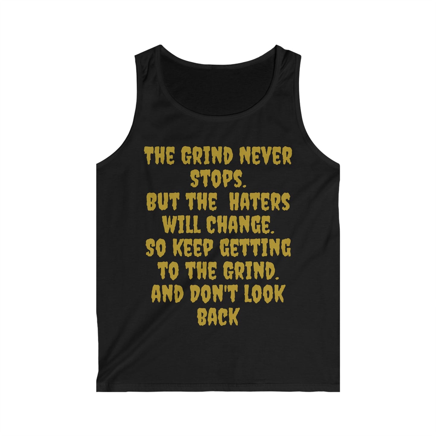 Motivational Hustle Men's Tank Top - The Grind Never Stops