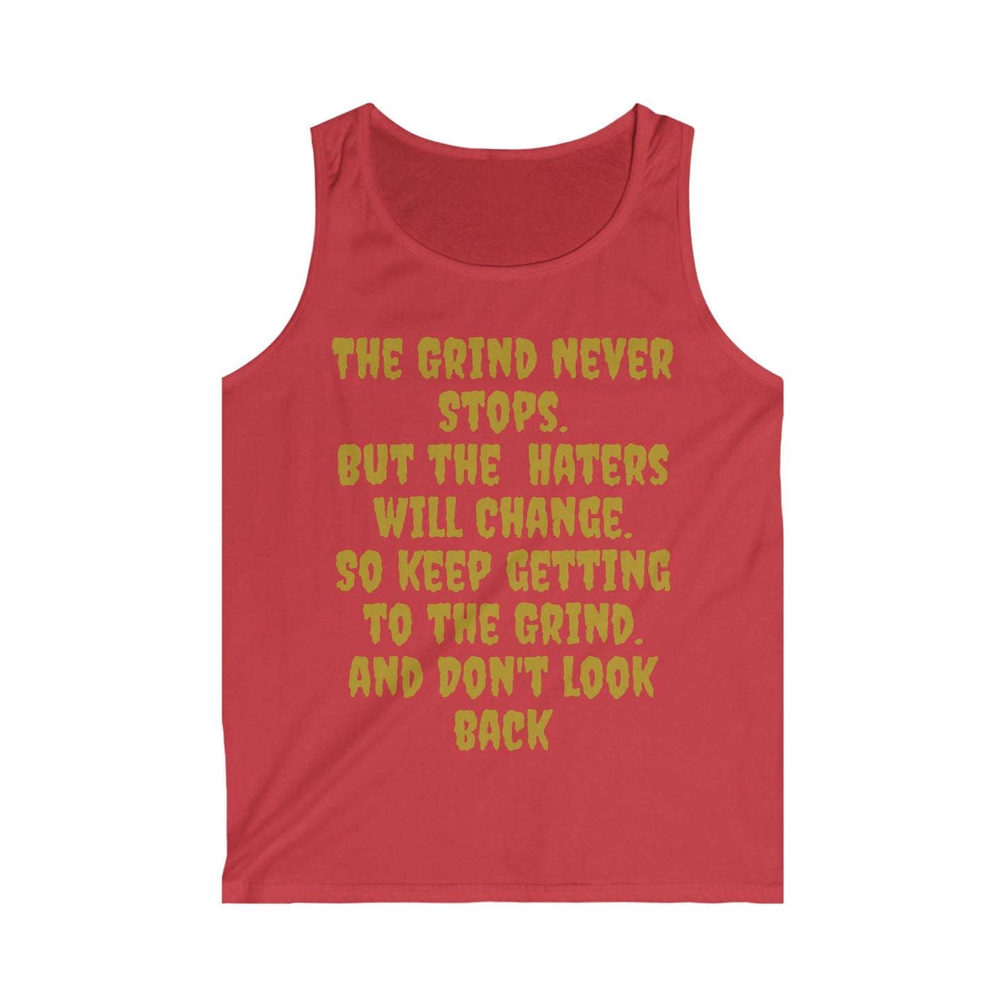 Motivational Hustle Men's Tank Top - The Grind Never Stops