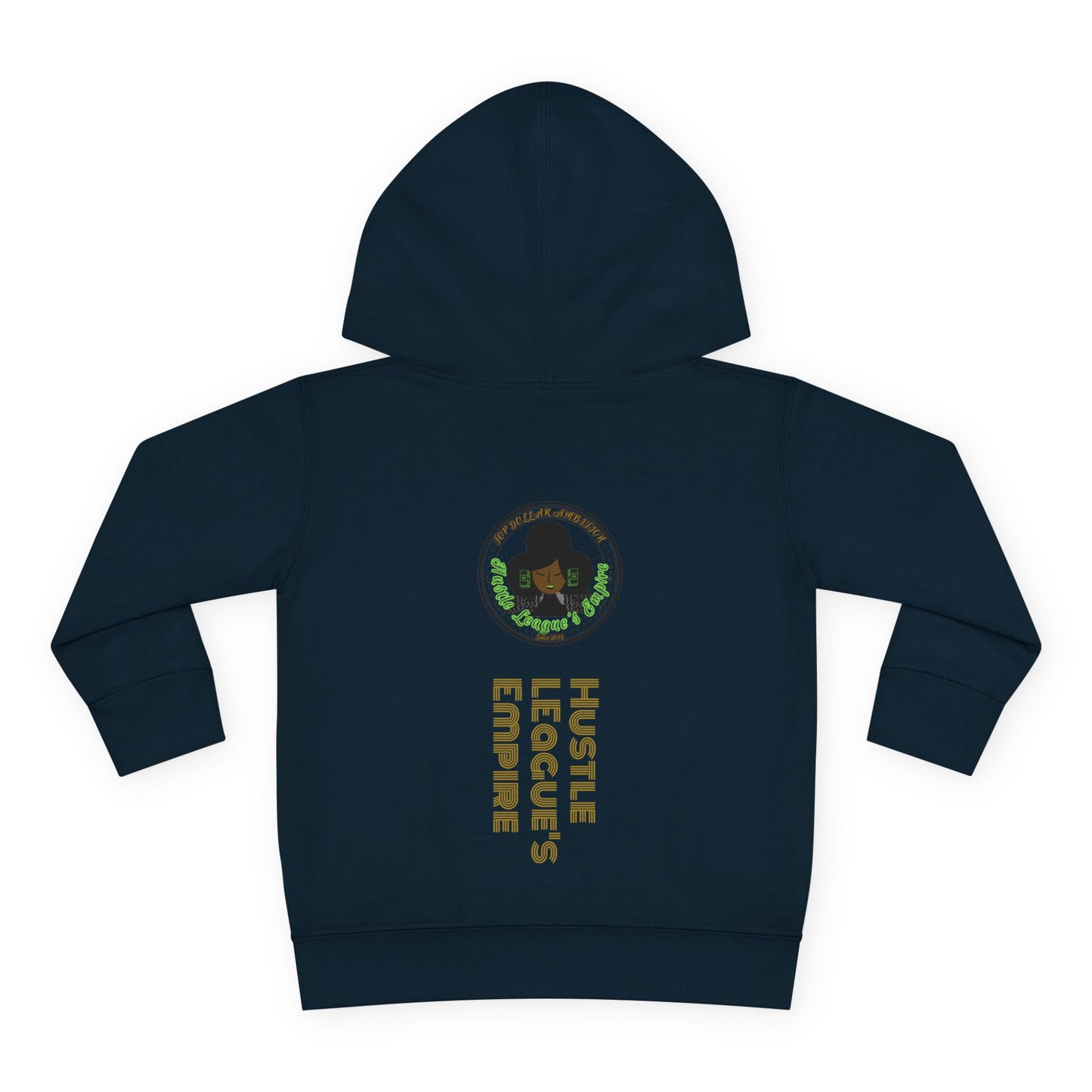 Cute Bear Toddler Hoodie - Cozy Fleece Pullover with 'Hustle' Design