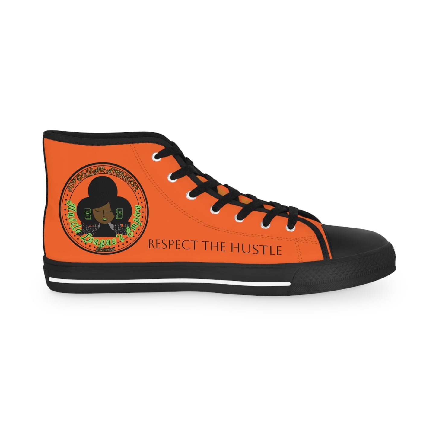 Orange HLE High Top Sneakers