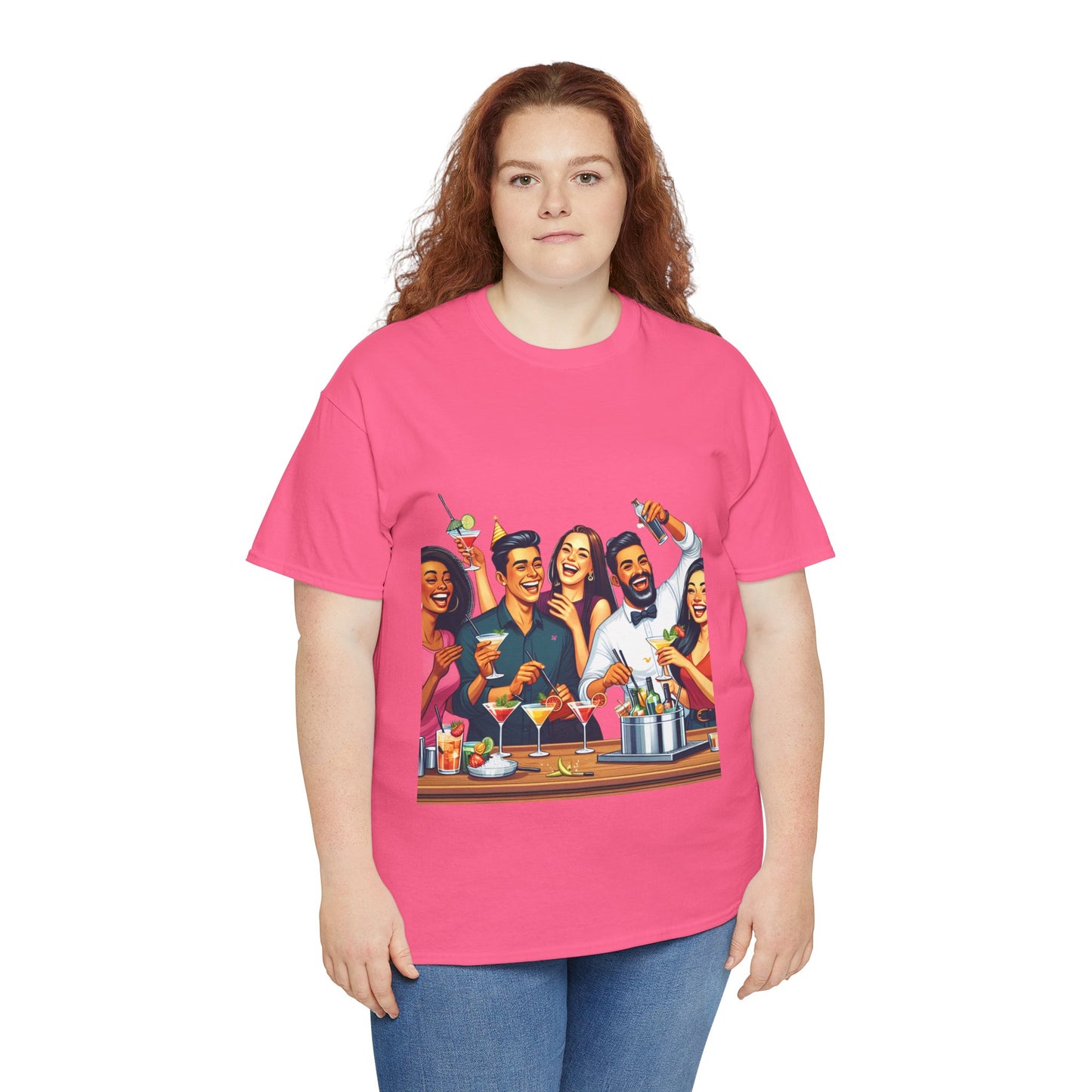 Hustle League Unisex Heavy Cotton Tee - Celebrate Friendship & Fun Nights Out