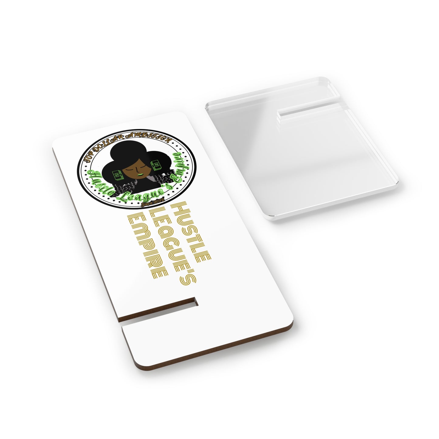 White HLE Mobile Display Stand for Smartphones