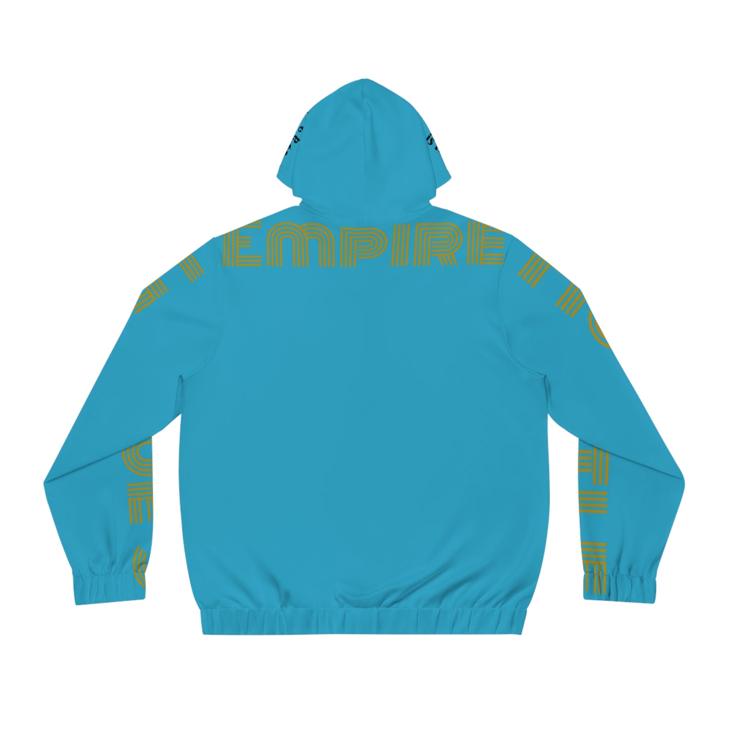 Turquoise Full-Zip Hoodie for Men