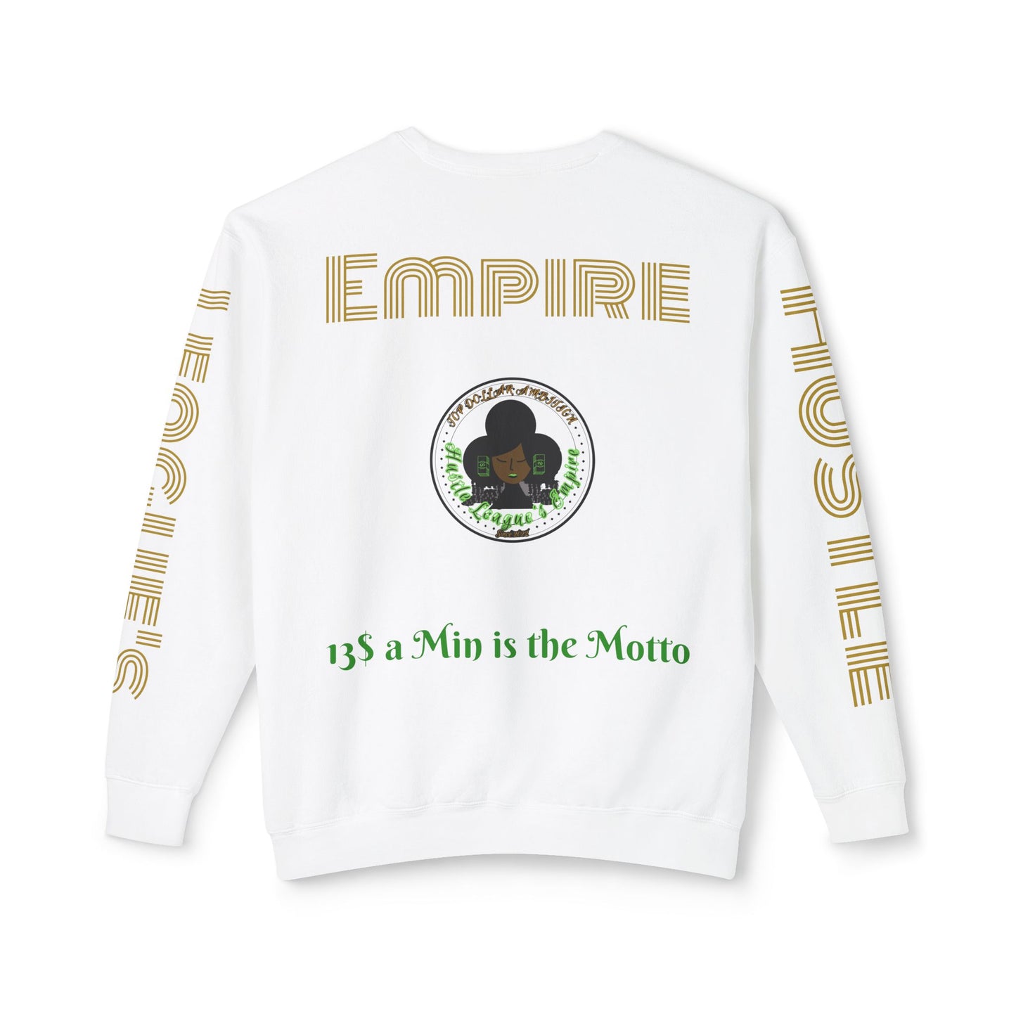Sudadera unisex ligera con cuello redondo de HLE: de iniciar incendios a construir imperios