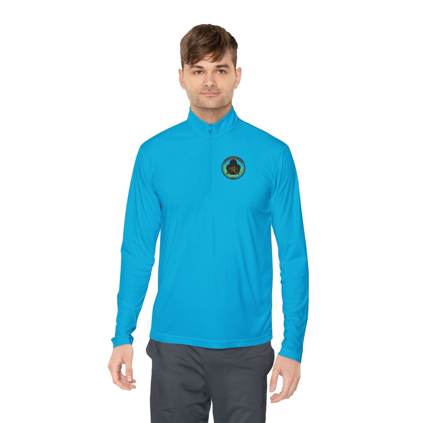 HLE Unisex Quarter-Zip Pullover - Motivational Activewear for Go-Getters