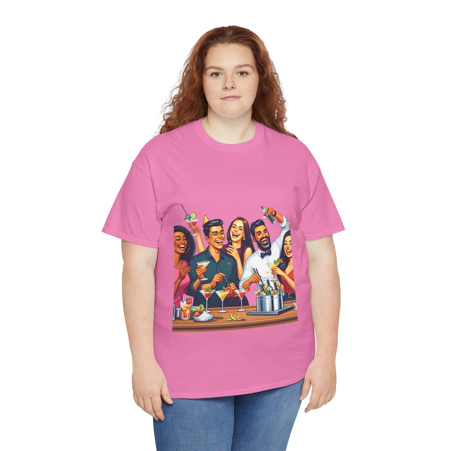Hustle League Unisex Heavy Cotton Tee - Celebrate Friendship & Fun Nights Out