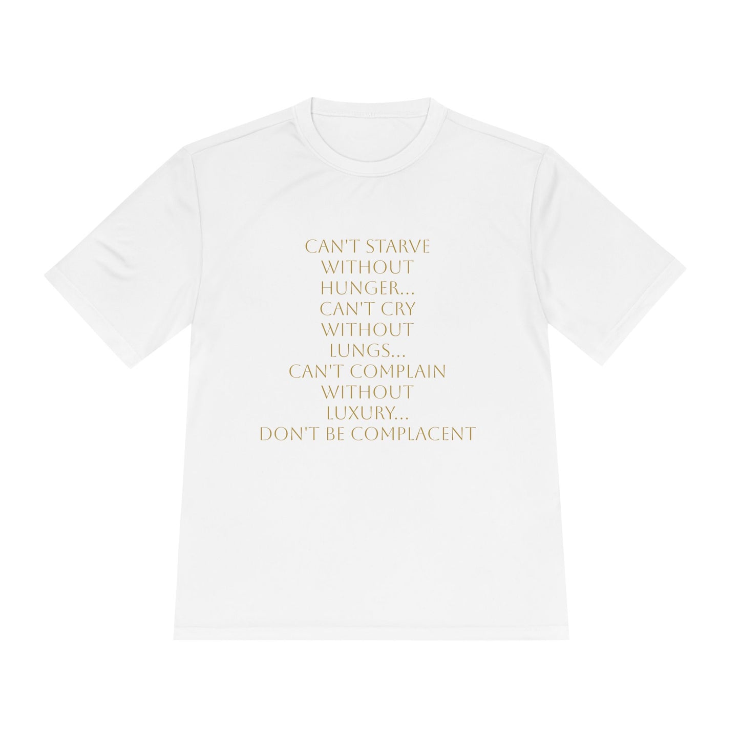Camiseta unisex absorbente de humedad HLE - Camiseta con cita inspiradora