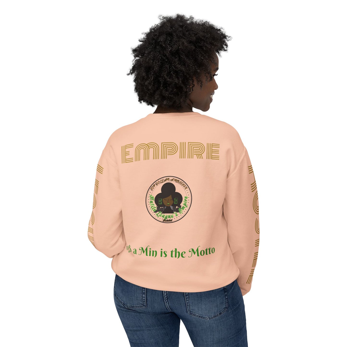 Sudadera unisex ligera con cuello redondo de HLE: de iniciar incendios a construir imperios
