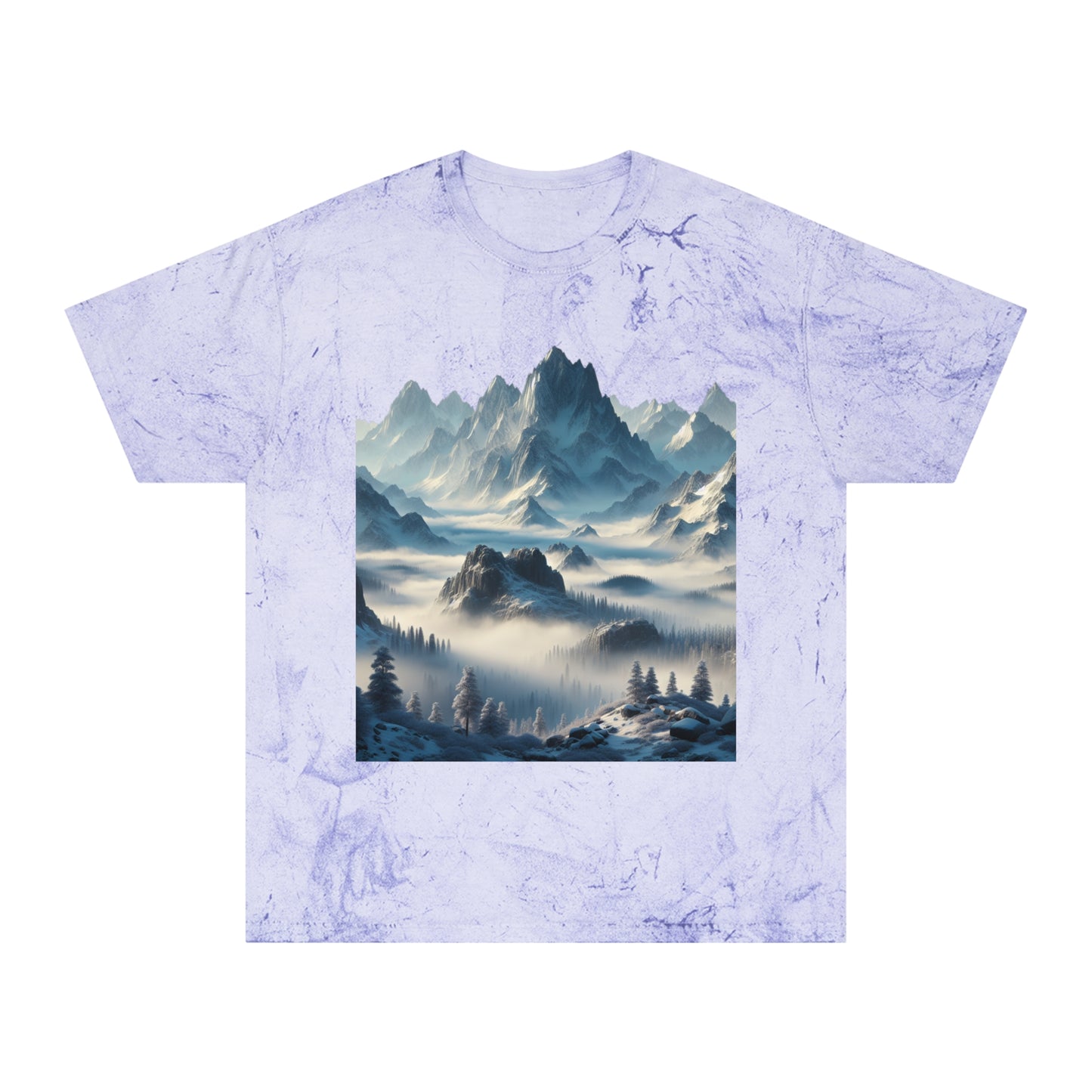 Camiseta unisex con vista a la montaña colorida: perfecta para los amantes de la naturaleza