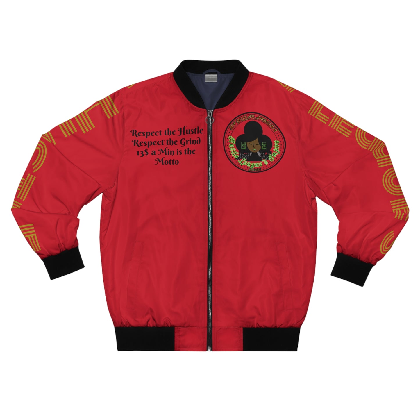 Red HLE Bomber Jacket - Cafe Design