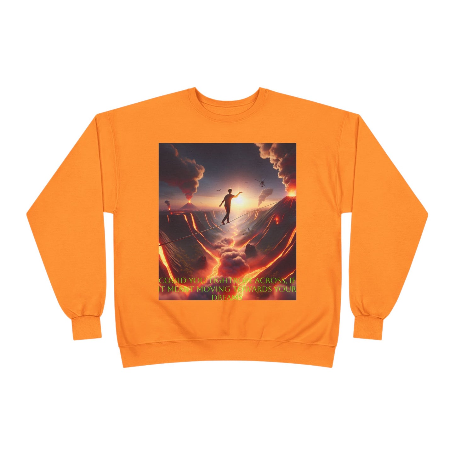 Hustle League's Empire Unisex EcoSmart Crewneck Sweatshirt - Motivational Vintage Style