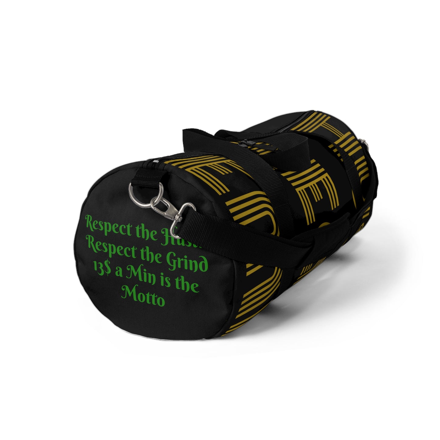 HLE Black Duffel Bag- Perfect for Travel and Gym