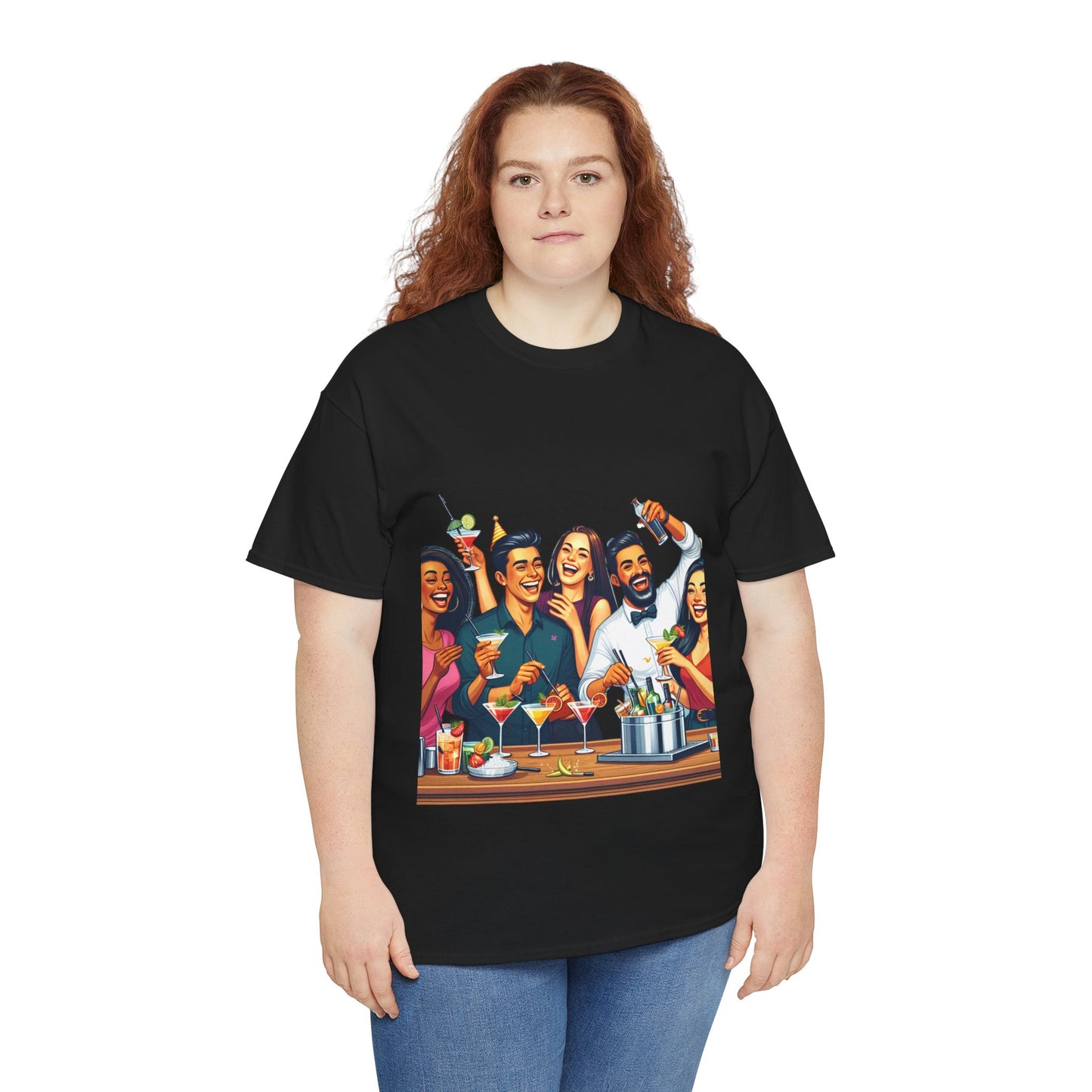 Hustle League Unisex Heavy Cotton Tee - Celebrate Friendship & Fun Nights Out