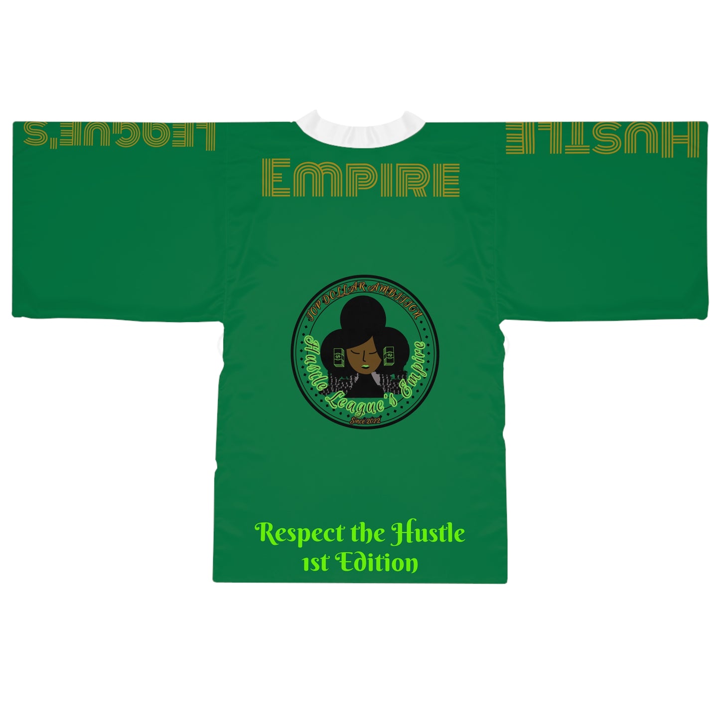 Kimono verde oscuro de manga larga HLE - Los emprendedores los aprecian - Respetan el ajetreo - Perfecto para la relajación y el cuidado personal