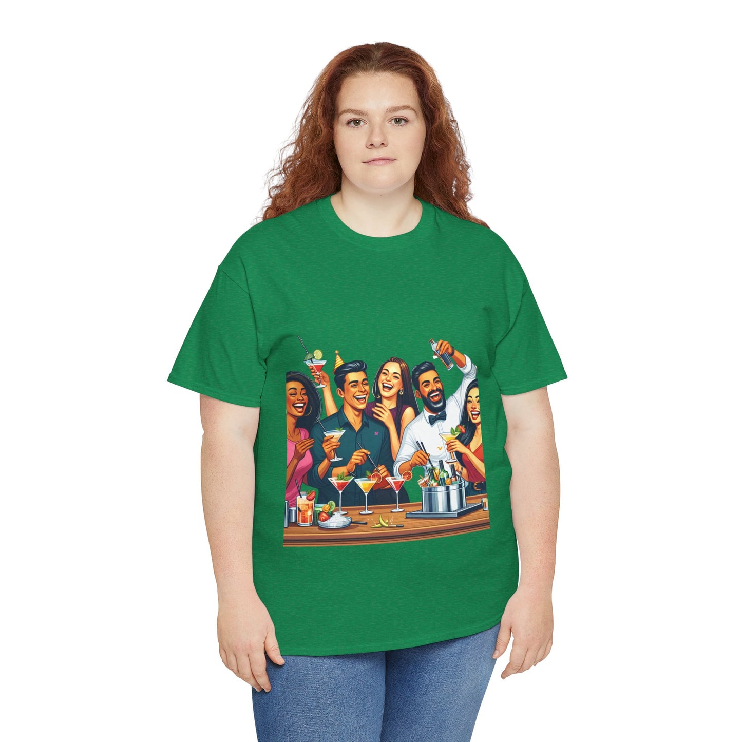 Hustle League Unisex Heavy Cotton Tee - Celebrate Friendship & Fun Nights Out