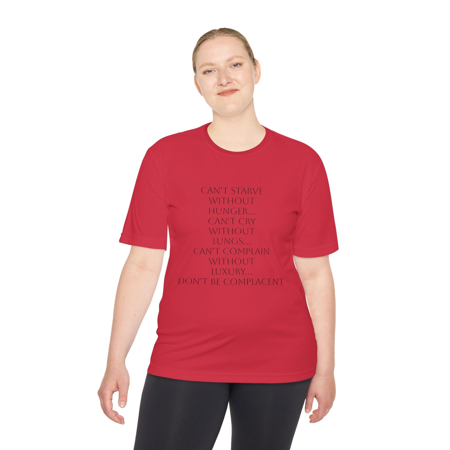 Camiseta unisex absorbente de humedad HLE - Camiseta con cita inspiradora