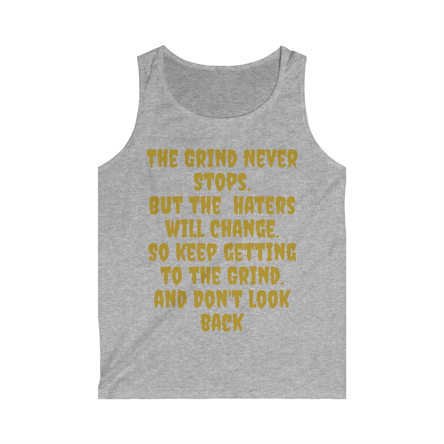 Motivational Hustle Men's Tank Top - The Grind Never Stops