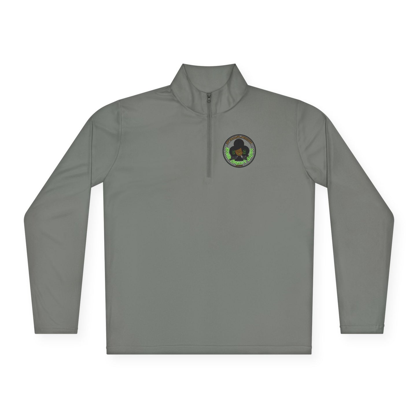 Unisex Quarter-Zip Pullover - Hustle Empire with Motivational Quotes