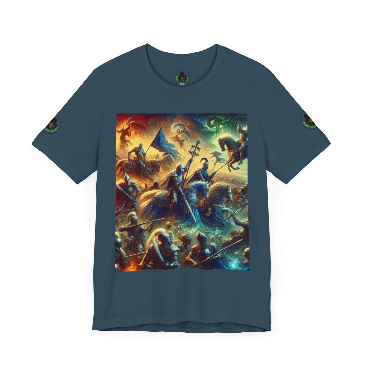 Camiseta unisex Epic HLE: gráfico llamativo en la parte delantera y motivación en la espalda