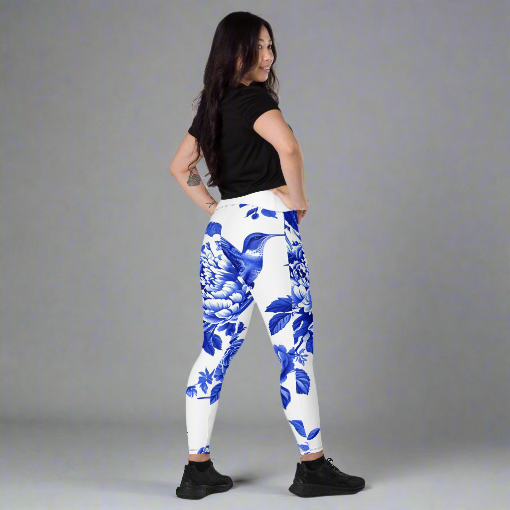 Leggings cruzados con bolsillos HLE
