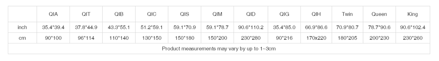 Lightweight & Breathable Quilt