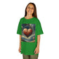 Kids Heavy Cotton™ Tee - Heart Design & Hustle Empire Quote Tee for Young Trendsetters